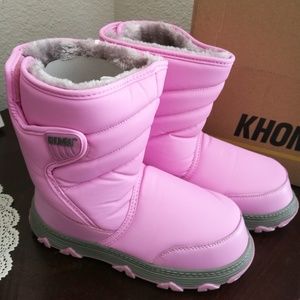 New Khombu snow boots neptune girl sz 3 pink